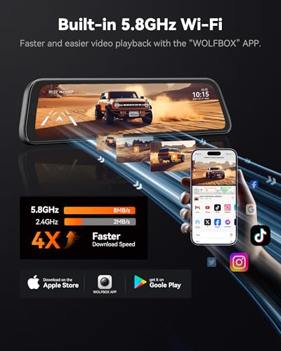 Wolfbox 4K Mirror Dash Cam Review